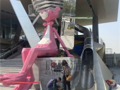 西安西部大道萊安地產(chǎn)項目戶外非標(biāo)不銹鋼滑道滑梯案例