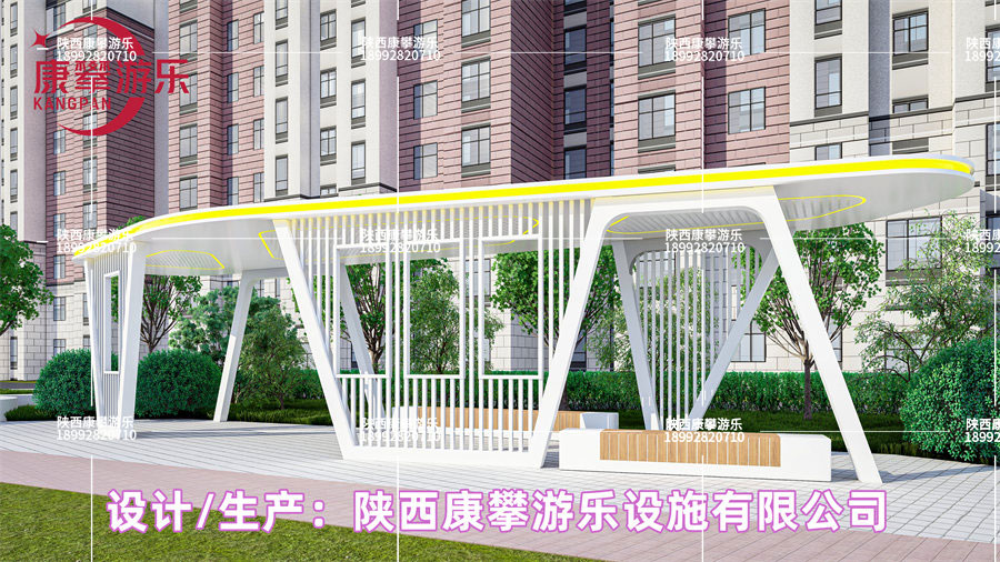 延安市子長(zhǎng)縣戶外廊架景觀亭案例